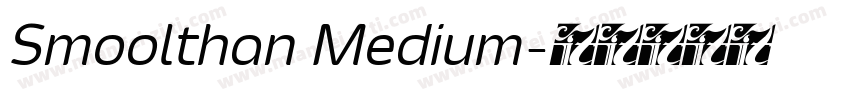 Smoolthan Medium字体转换